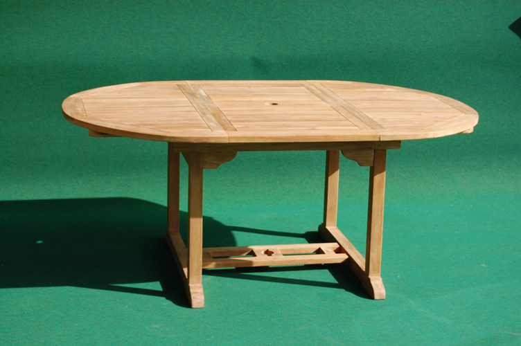 Teak Round Extending Table  Garden Teak