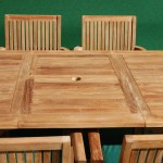 Teak Oval Extending Table