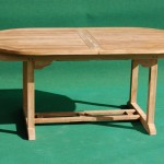 Teak Oval Extending Table