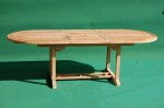 Teak Oval Extending Table