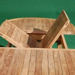 Teak Oval Extending Table