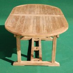 Teak Oval Extending Table