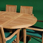 Teak Round Extending Table