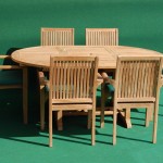 Teak Round Extending Stacking Set