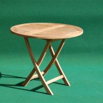 Teak folding table 90 cm