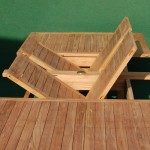 Teak Double Extending Rectangular Table